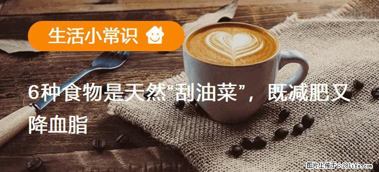 【生活小常识】6种食物是天然“刮油菜”，既减肥又降血脂 - 钦州生活资讯 - 钦州28生活网 qinzhou.28life.com